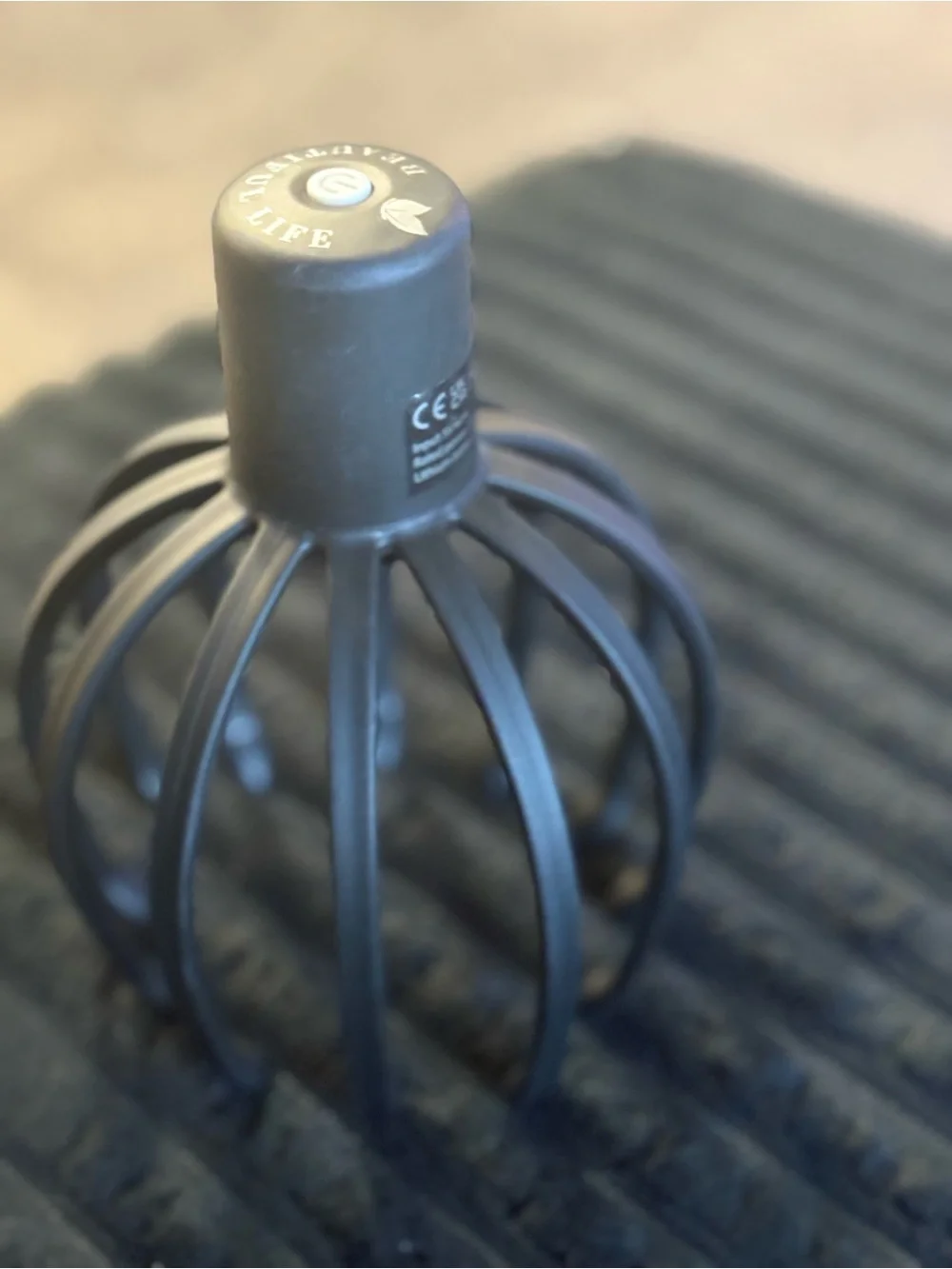 Black Scalp Massager Cage - Relaxing Head Stimulator